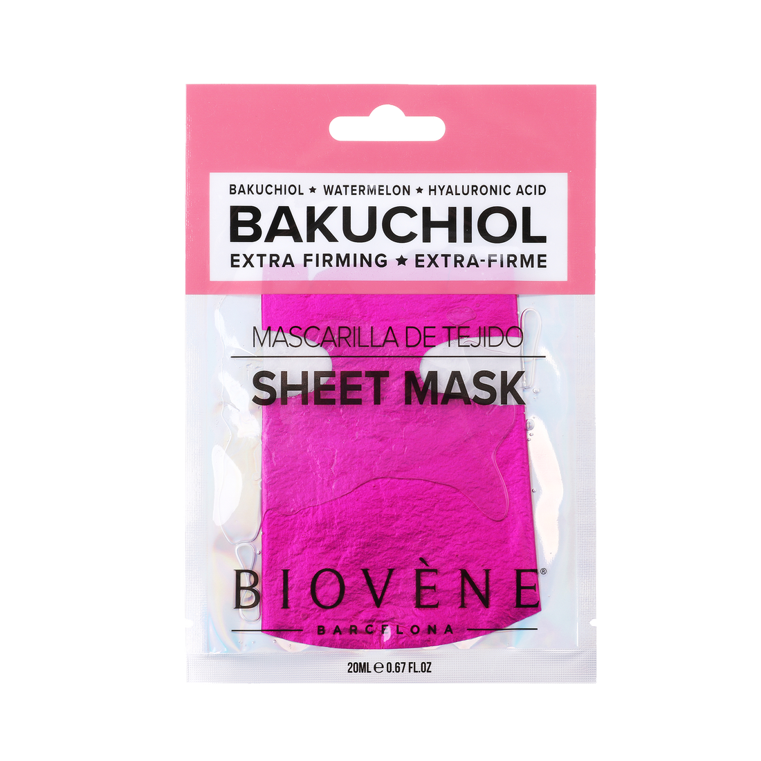 BAKUCHIOL Extra-Firming Glam Sheet Mask with Watermelon and Hyaluronic Acid