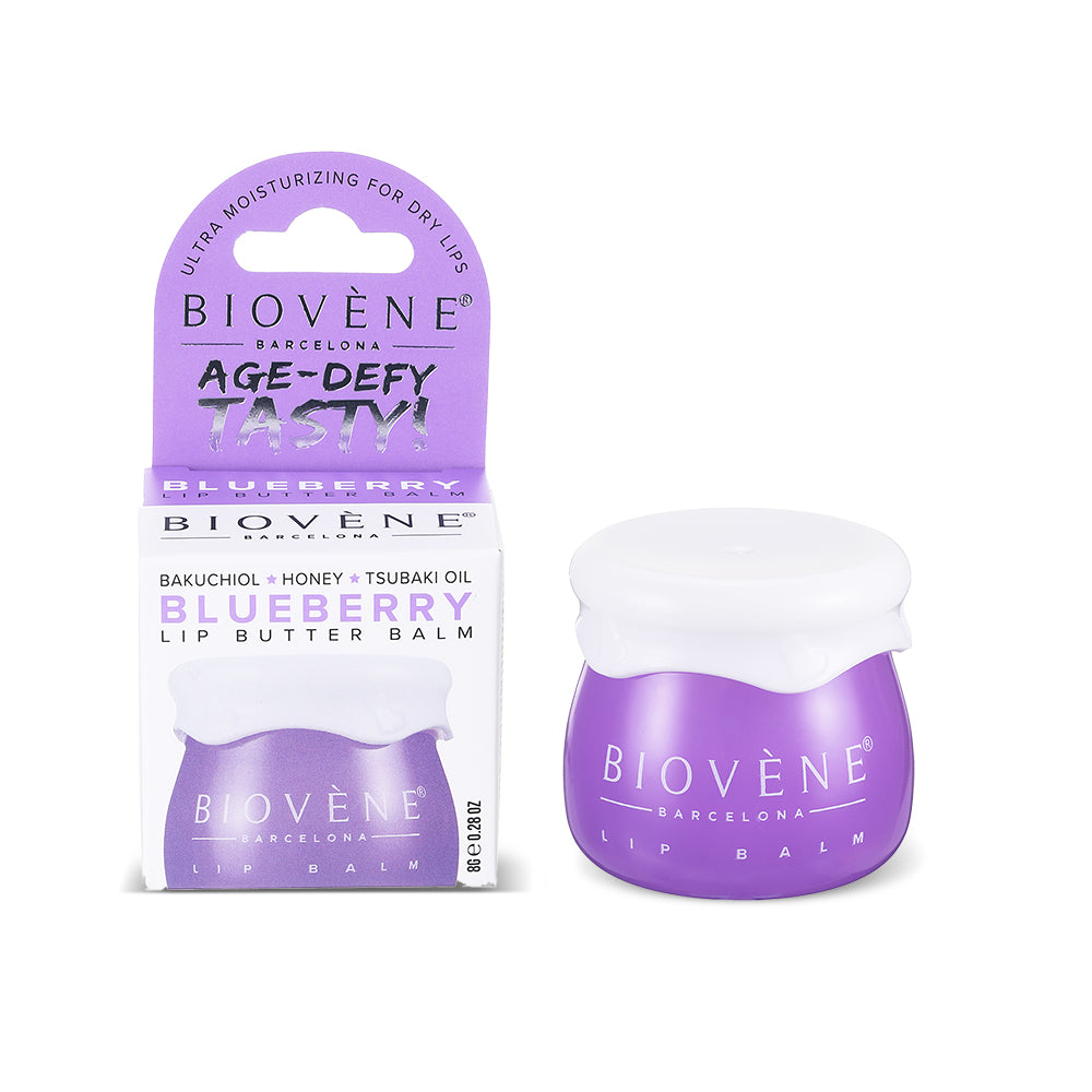 BLUEBERRY+BAKUCHIOL Lip Butter Balm Age-Defy Tasty! Ultra Moisturizing for Dry & Chapped Lips