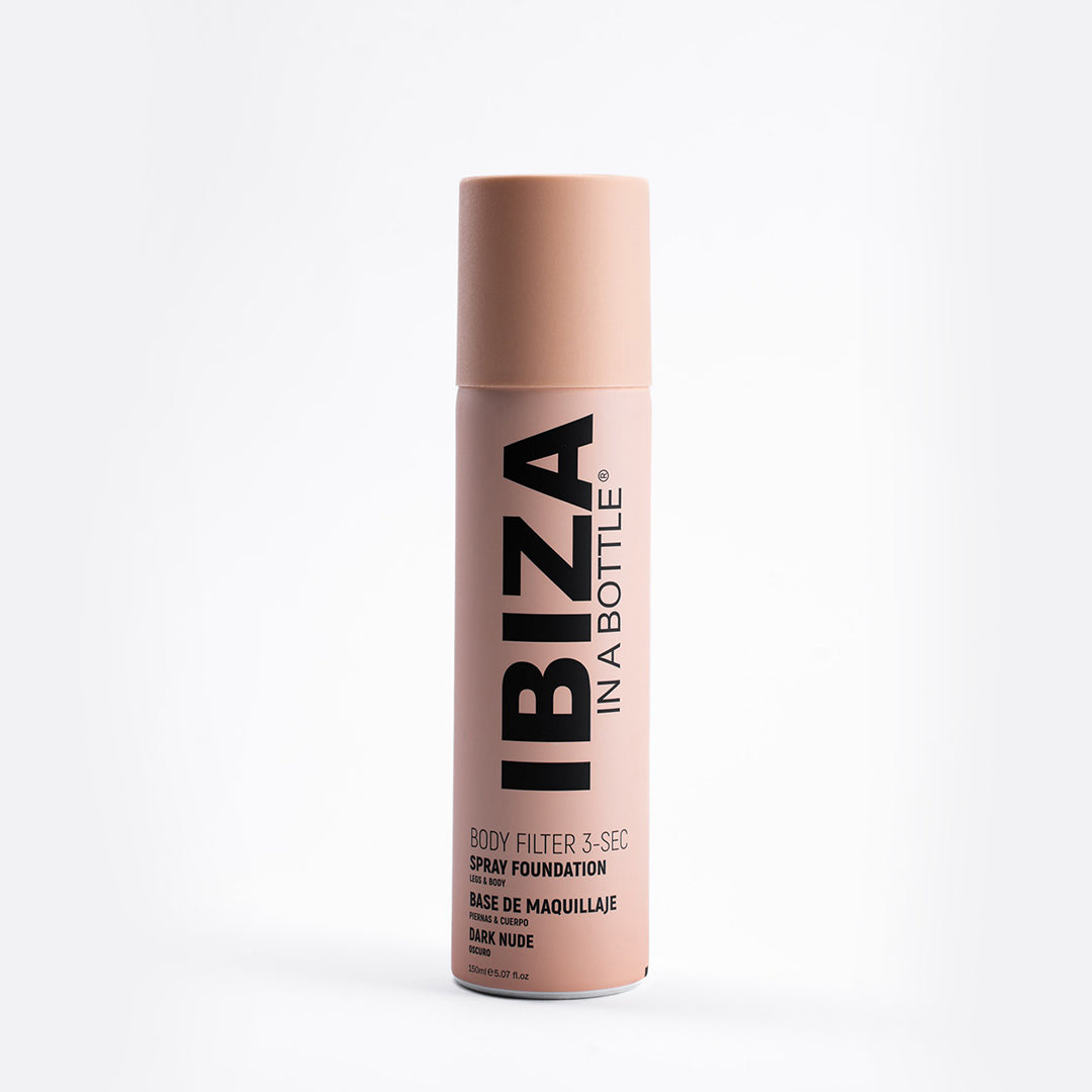 IBIZA 3-SEC BODY FILTER Dark Nude Anti-Aging Instant Spray-on Leg & Body Foundation Advanced Skincare