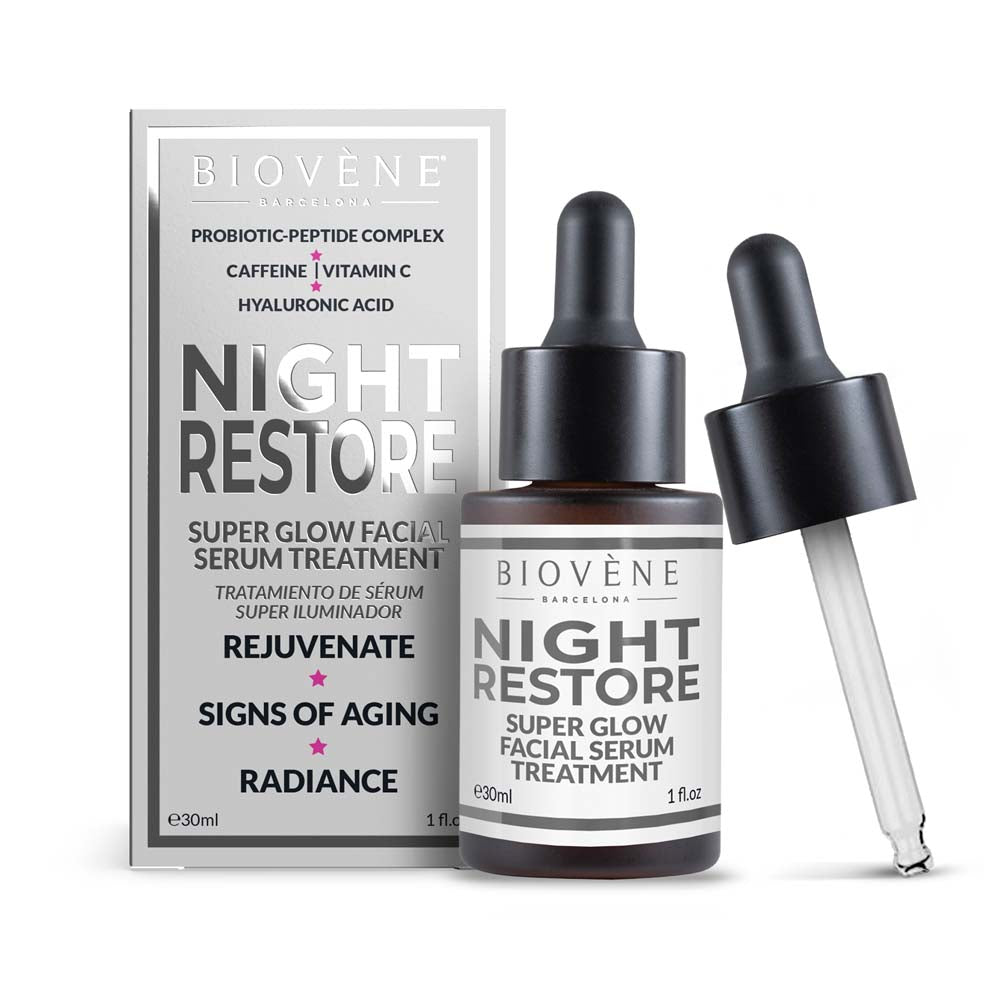 NIGHT RESTORE Super Glow Facial Serum Treatment