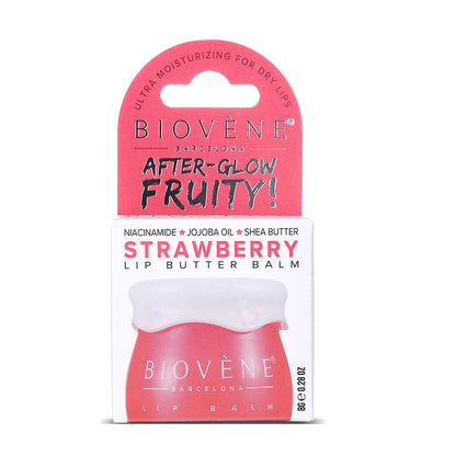 STRAWBERRY+NIACIN Lip Butter Balm After-Glow Fruity! Ultra Moisturizing for Dry &amp; Chapped Lips