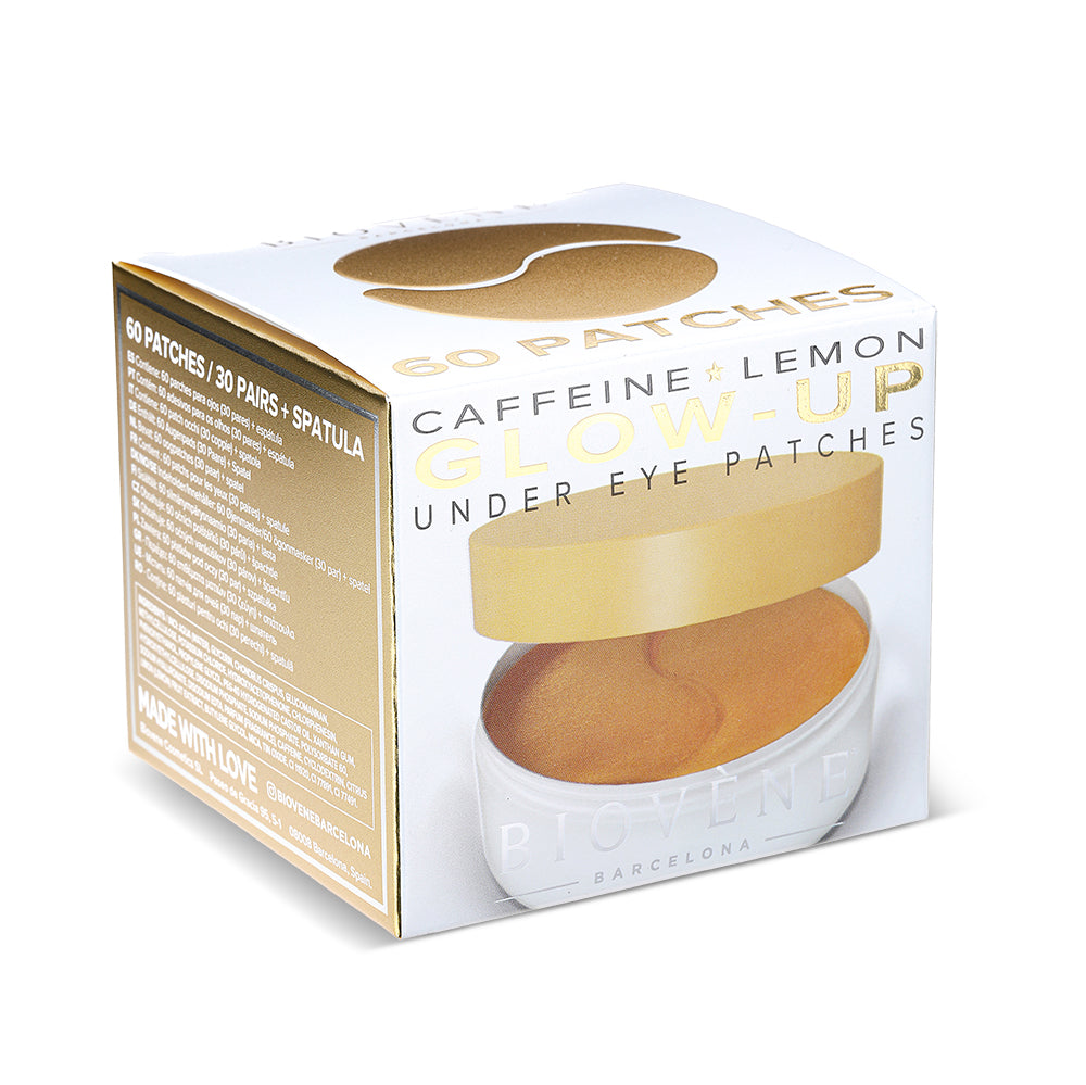 CAFFEINE GLOW-UP Hydrogel Eye Patches with Caffeine &amp; Lemon, 60 patches