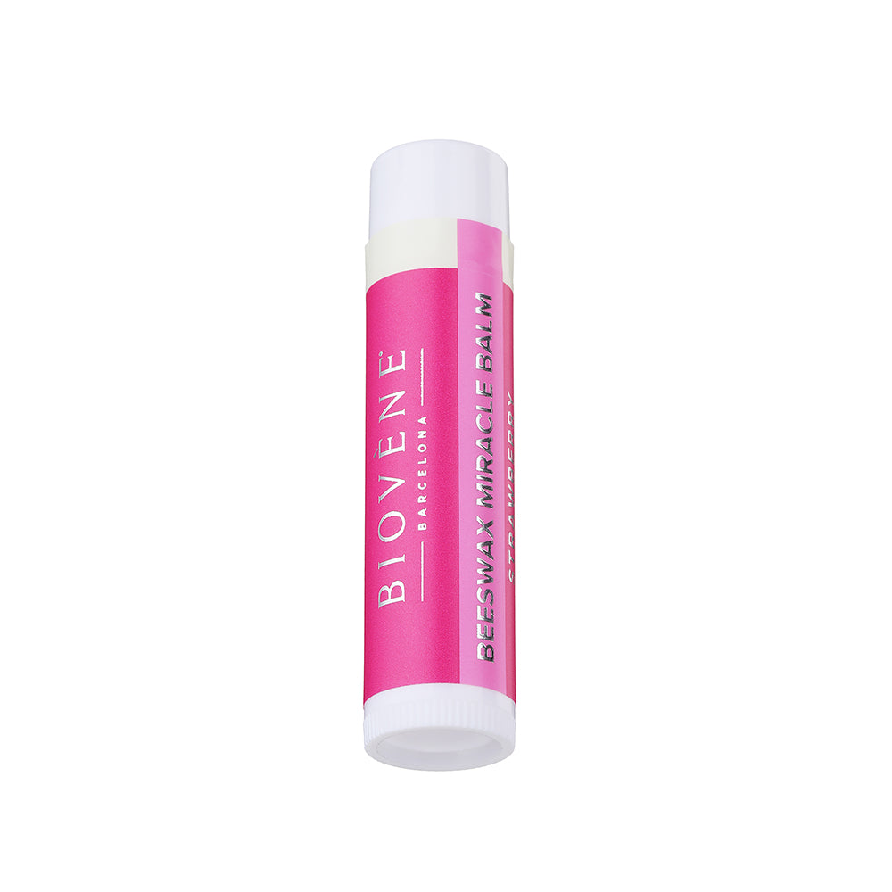BEESWAX STRAWBERRY Extra-Moisturizing Miracle Lip Balm for Dryness, Cracking &amp; Chapping, 4 pack