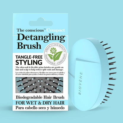 The conscious™ Compact Detangling Brush, Biodegradable