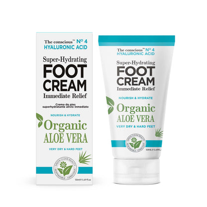 The conscious™ Hyaluronic Acid Super-Hydrating Foot Cream Organic Aloe Vera