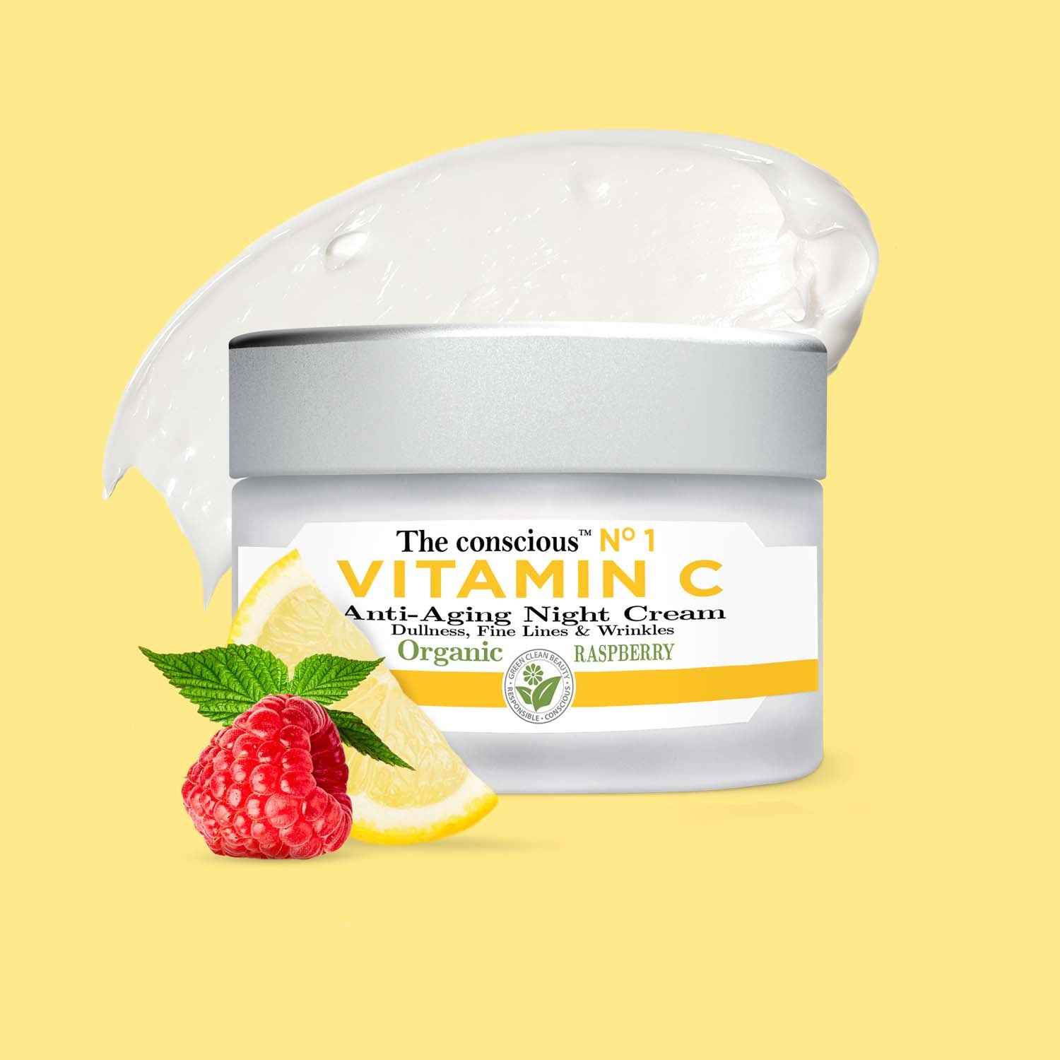 The conscious™ Vitamin C Anti-Aging Night Cream Organic Raspberry