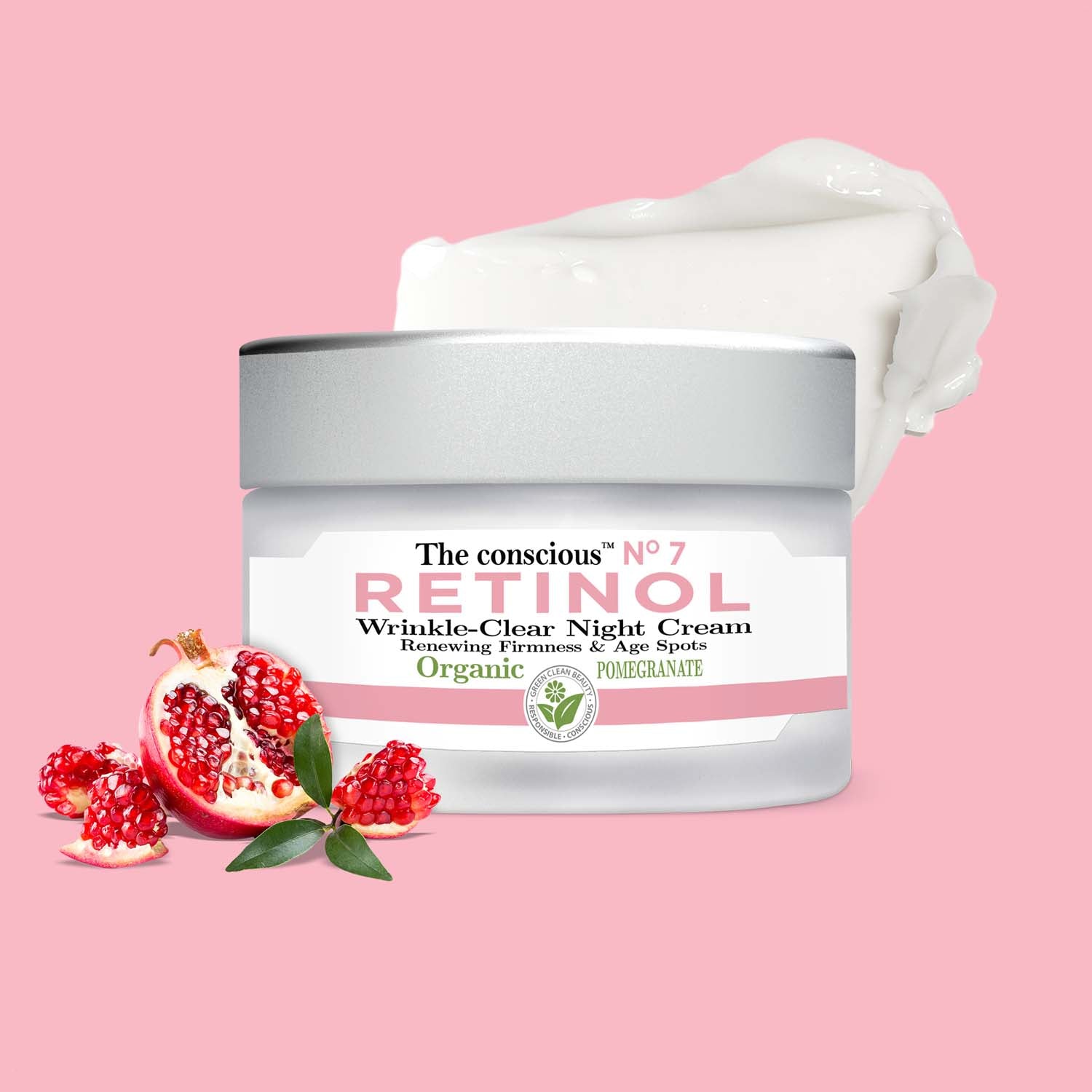 The conscious™ Retinol Wrinkle-Clear Night Cream Organic Pomegranate