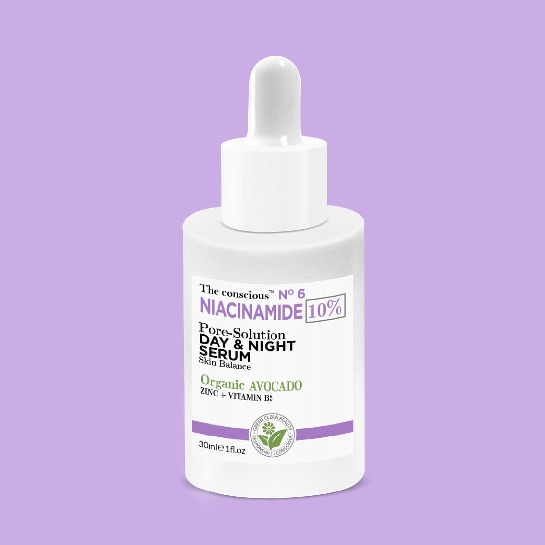 The conscious™ Niacinamide Pore-Solution Day & Night Serum Organic Avocado